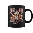 Cute Dog Puppy Lover Just A Girl Who Loves Dogs Coffee Mug