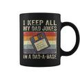 Funny Fathers Day Daddy Jokes In Dad-A-Base Vintage Retro Coffee Mug