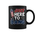 Funny Just Here To Bang 4Th Of July Usa American Flag Men Coffee Mug