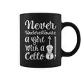 Funny Never Underestimate A Girl And Her Cello Coffee Mug