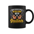Funny Never Underestimate An Old Man With A Guitar Coffee Mug