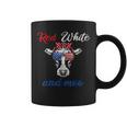 Funny Red White & Moo 4Th Of July Apparel Usa Patriotic Cow Coffee Mug