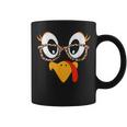 Thanksgiving Turkey Face Leopard Print Glasses Women Coffee Mug