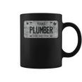 Funny Tx State Vanity License Plate Plumber Plumber Funny Gifts Coffee Mug