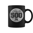 Funny Weight Lifting Brag Moon Novelty Gym Gag Idea 500Kg Coffee Mug