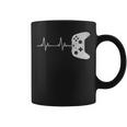 Gamer Heartbeat Funny Vintage Game Controller Coffee Mug