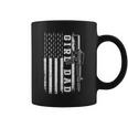 Girl Dad For Men Bullet And Rifle Usa Flag Fathers Day Coffee Mug