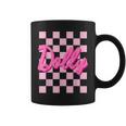 Girl Retro Dolly First Name Personalized Groovy Birthday Coffee Mug