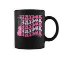 Girl Retro Taylor First Name Personalized Groovy Birthday Coffee Mug