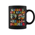Goodbye 4Th Grade Hello Summer Groovy Fourth Grade Graduate Coffee Mug
