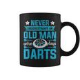 Grandparents Never Underestimate An Old Man Who Plays Darts Coffee Mug