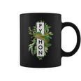Green Tree Python Tropical Plant Print Coffee Mug