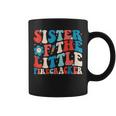 Groovy 4Th Of July Birthday Sister Of The Little Firecracker Coffee Mug
