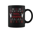 Hail Santa Heavy Metal Xmas Ugly Holiday Sweater Coffee Mug
