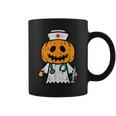 Halloween Pumpkin Nurse Cute Er Nicu Costume Scrub Top Coffee Mug