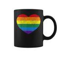 Heart Rainbow Flag Lgbt Gay Les Pride Support Lgbtq Parade Coffee Mug