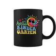 Hello Kindergarten Fun Colorful Back To School Retro Peace Coffee Mug