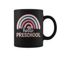 Hello Preschool Back To School Kindergarten Teacher Rainbow Coffee Mug