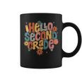 Hello Second Grade Groovy Floral Hippie First Day Of School Coffee Mug