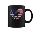 Horse American Flag Heart 4Th Of July Usa Patriotic Pride Coffee Mug