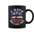 I Hate Pulling Out Patriotic Boating American Boat Captain Coffee Mug