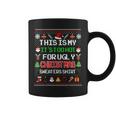 This Is My It's Too Hot For Ugly Christmas Sweaters Pixel Coffee Mug