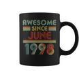 June 1998 21 Years Old 21St Birthday Decorations Coffee Mug