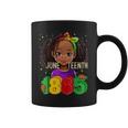 Junenth Celebrating 1865 Melanin Black Girl Kid Toodlers Coffee Mug