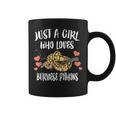 Just A Girl Who Loves Burmese Pythons Snakes Coffee Mug