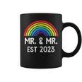 Just Married Engaged Lgbt Gay Wedding Mr And Mr Est 2023 Coffee Mug