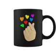 K-Pop Gay Pride Month Lgbtq Rainbow Hearts Lgbt Equality Coffee Mug