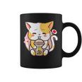 Kawaii Cat Boba Tea Bubble Japanese Neko Anime Girls Coffee Mug