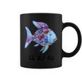 Be Kind Rainbow Fish Teacher Life Teaching Back To School Coffee Mug