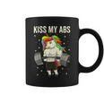 Kiss My Abs Workout Gym Unicorn Weight Lifting Coffee Mug