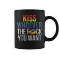 Kiss Whoever The F Fuck You Want Gay Lesbian Lgbt Coffee Mug