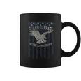 Land Of The Free Home Of The Brave Eagle Vertical Flag Coffee Mug