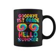 Last Day Of School Goodbye 1St Grade Hello Summer Tie Dye Coffee Mug