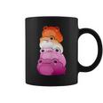 Lesbian Flag Color Frog Subtle Lgbtq Sapphic Pride Aesthetic Coffee Mug