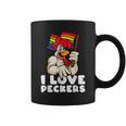 Lgbt Rainbow Flag Rooster Pun I Love Peckers Gay Chicken Dad Coffee Mug