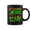 Life Without Jesus Is Scary Fall Christian Halloween Christian Halloween Coffee Mug