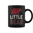 Little Bear Kid Red Buffalo Plaid Matching Family Christmas Coffee Mug