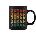 Love Heart Duran Vintage Style Black Duran Coffee Mug