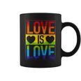 Love Is Love Lgbt Gay Lesbian Pride Lgbtq Ally Rainbow Color Coffee Mug