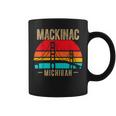 Mackinac Bridge Mackinaw Retro Vintage Michigan Souvenir Coffee Mug