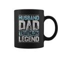 Marathon Husband Dad Triathlon Legend Triathlon Mens Gift For Women Coffee Mug
