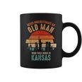 Mb Never Underestimate An Old Man Born In Kansas Coffee Mug