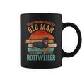 Mb Never Underestimate An Old Man With A Rottweiler Coffee Mug