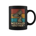 Mermaid Brother Mermaid Birthday Party Outfit Retro Mermaid Coffee Mug
