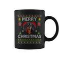 Merry Christmas Dachshund Dog Ugly Sweater Coffee Mug