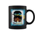 Messy Bun Bahamian Bahamas Flag Woman Girl Coffee Mug